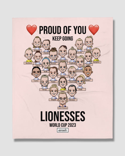 "Proud Of You" Throw Blanket 50" x 60" (127 x 153 cm)